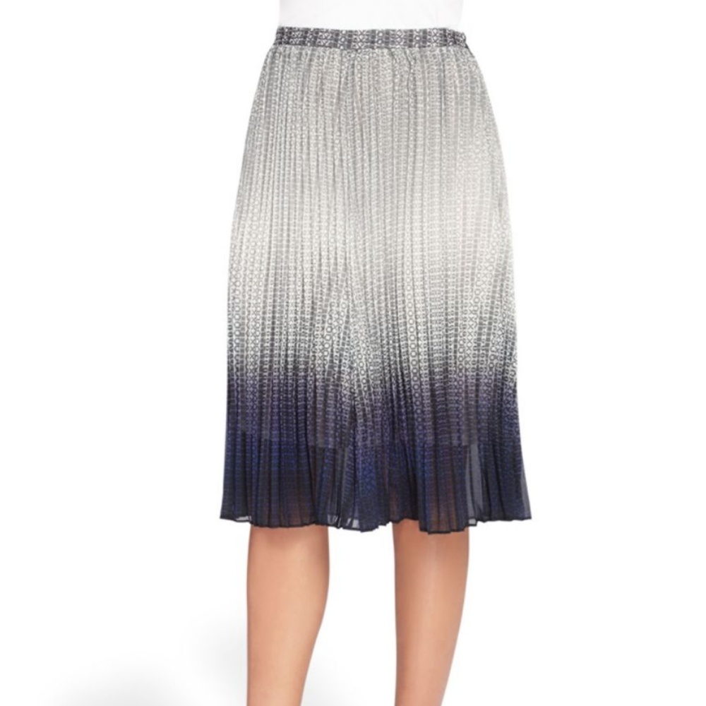 NWT Catherine Maladrino Pleated Ombré Skirt
